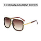 New Fashion Big Frame Sunglasses Unisex Square - DeRose Seasonal