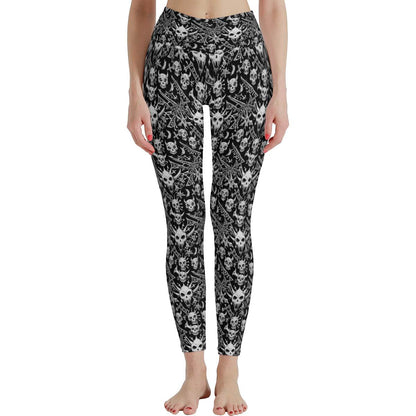 Little Devils Women's Polyester Yoga pants Leggings - DeRose Seasonal