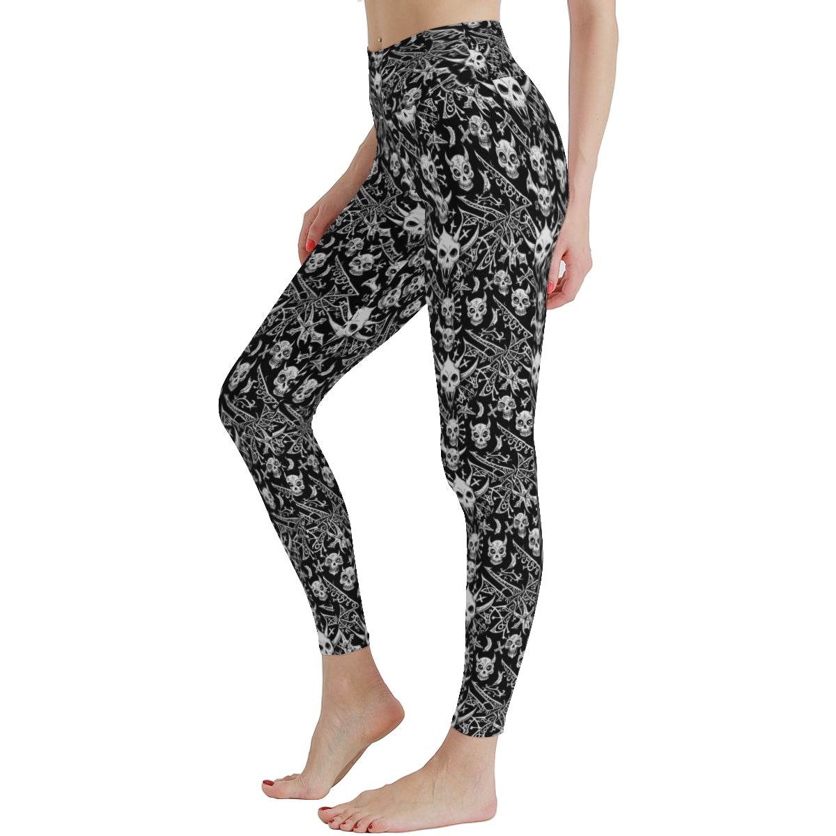 Little Devils Women's Polyester Yoga pants Leggings - DeRose Seasonal