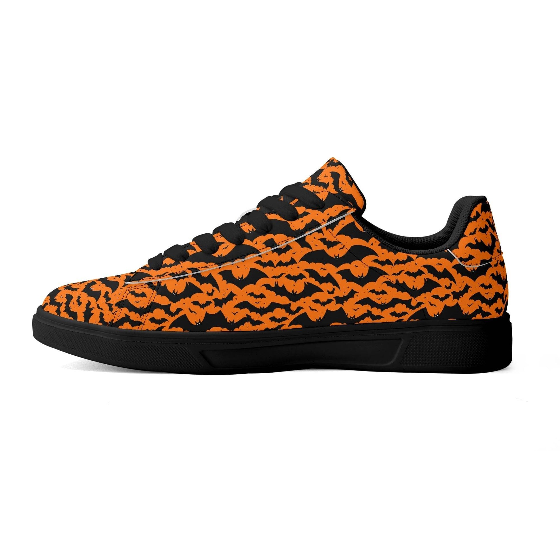 Halloween Bats Adult Lightweight Brand Low Top Leather Shoes - DeRose Seasonal