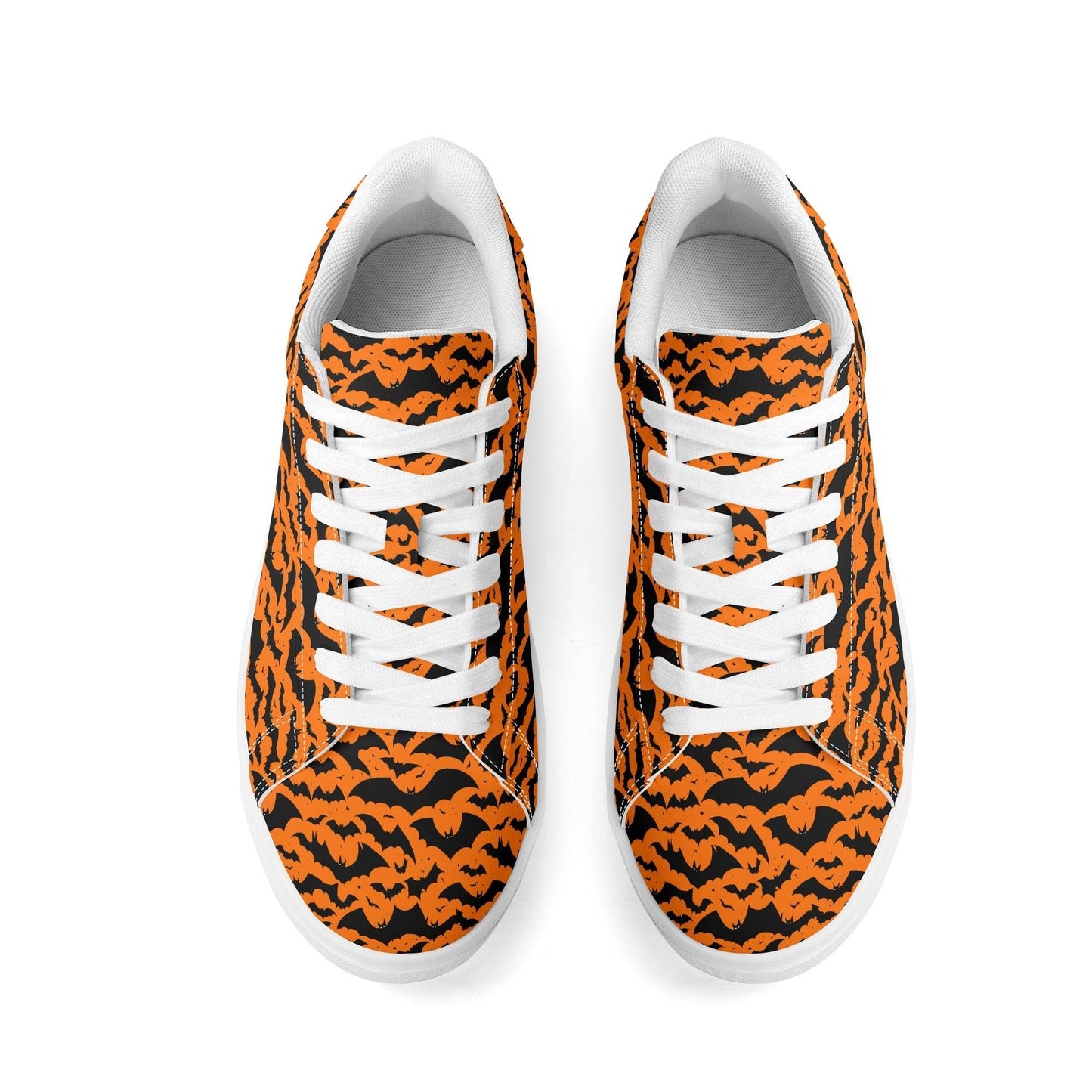 Halloween Bats Adult Lightweight Brand Low Top Leather Shoes - DeRose Seasonal
