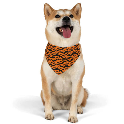 Halloween Bats Animal Scarf Pet Adjustable Bandanas for Dogs Cats - DeRose Seasonal