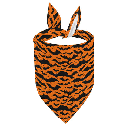 Halloween Bats Animal Scarf Pet Adjustable Bandanas for Dogs Cats - DeRose Seasonal