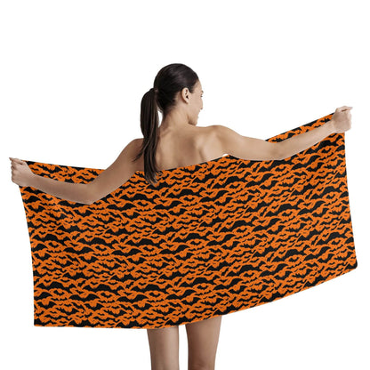 Halloween Bats Bath Towel - DeRose Seasonal