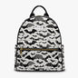 Bats Leather Large Interior Backpack - DeRose Seasonal