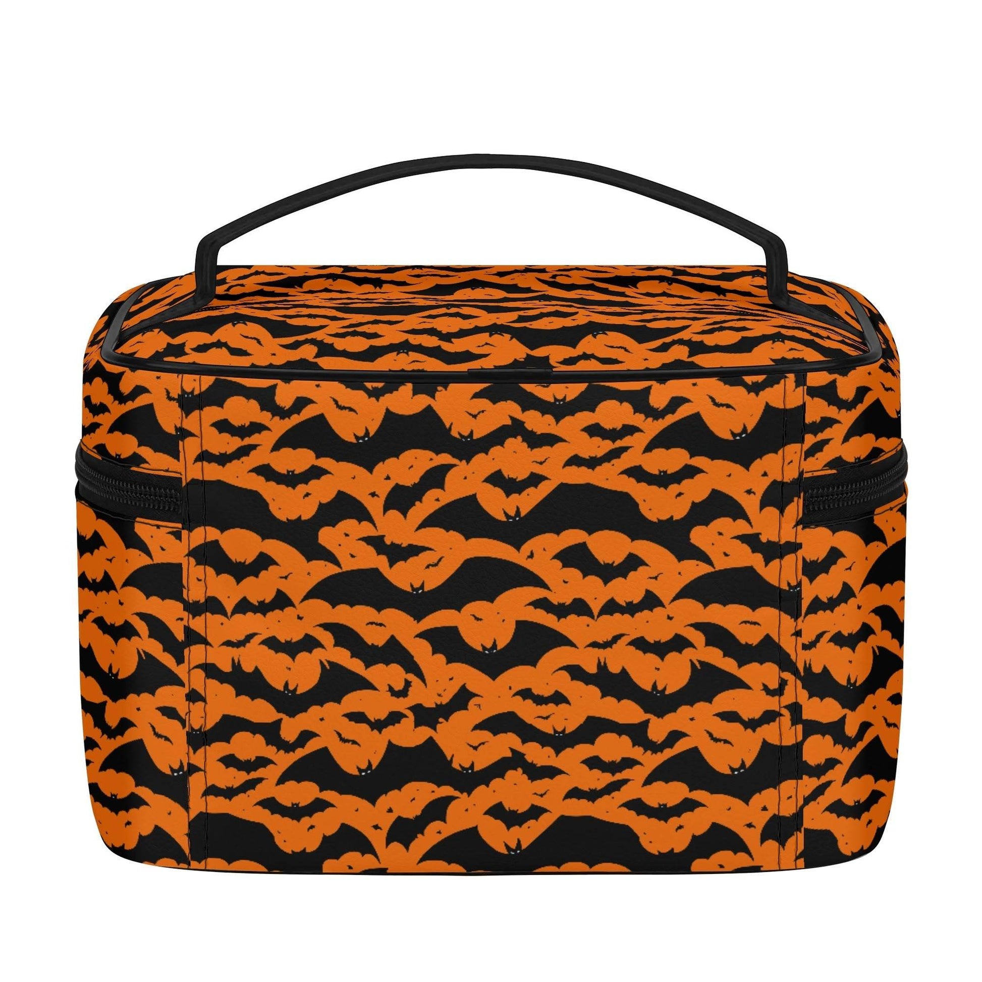 Halloween Bats Leather Cosmetic Bag - DeRose Seasonal