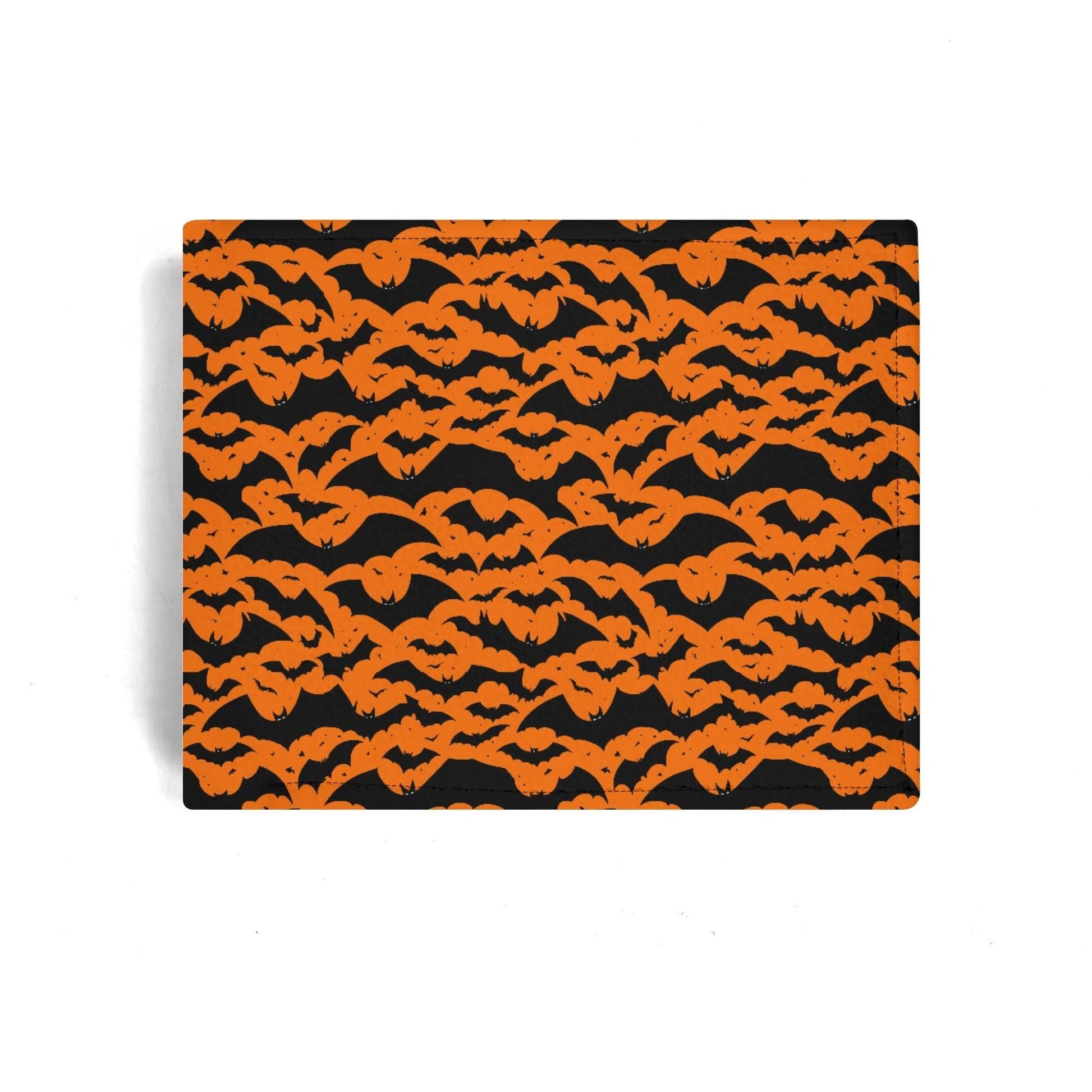 Halloween Bats Men's Minimalist Leather Folded Wallet - DeRose Seasonal
