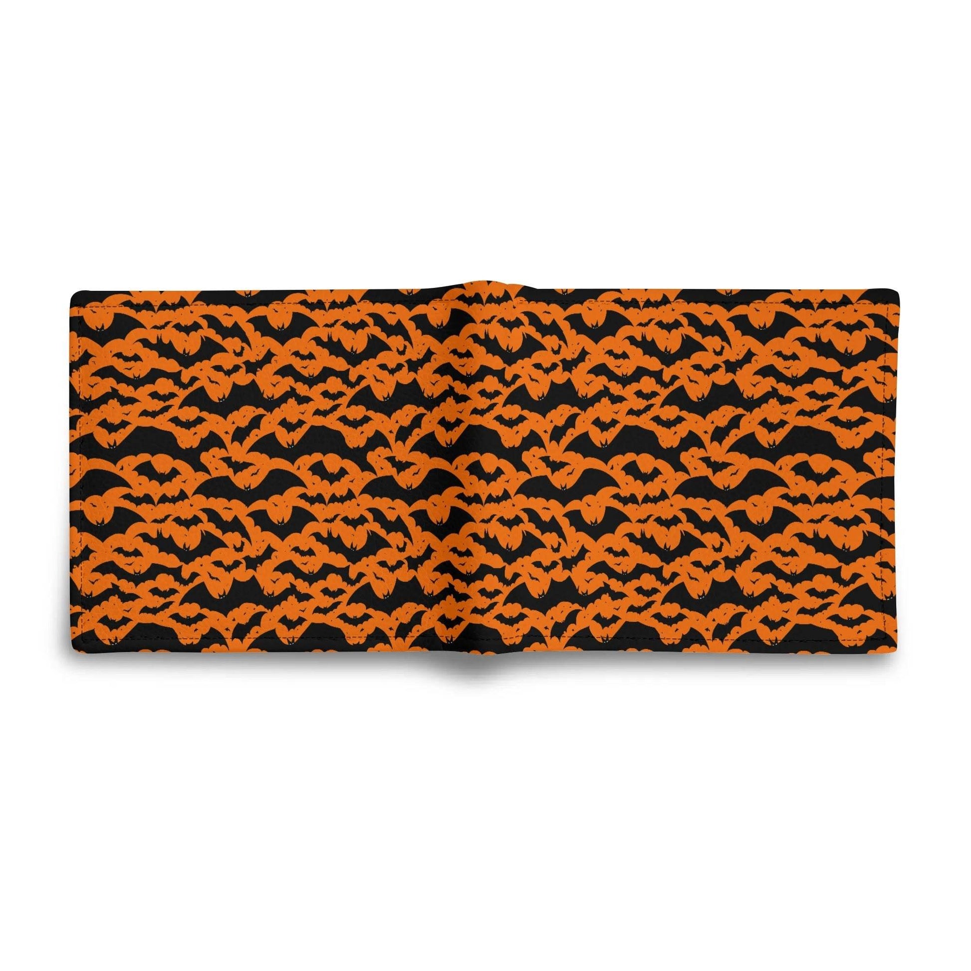 Halloween Bats Men's Minimalist Leather Folded Wallet - DeRose Seasonal