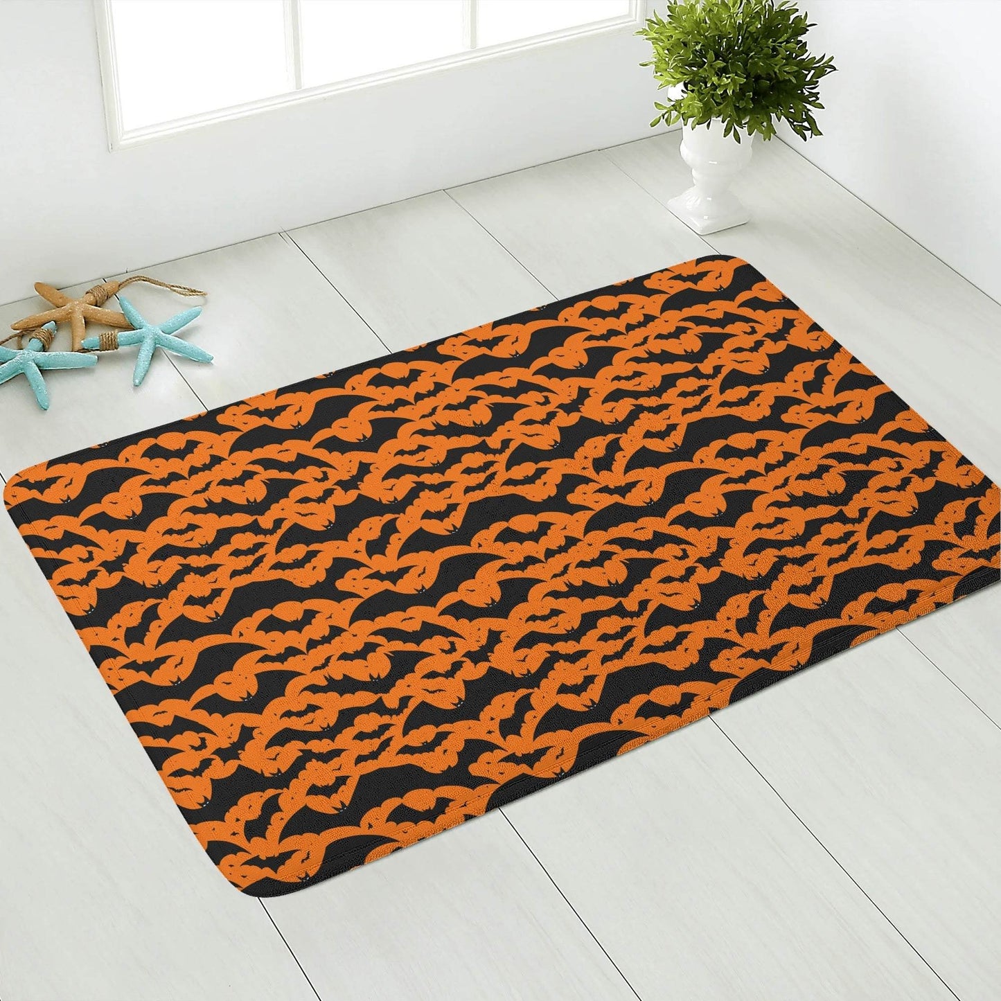Halloween Bats Plush Indoor Doormat - DeRose Seasonal