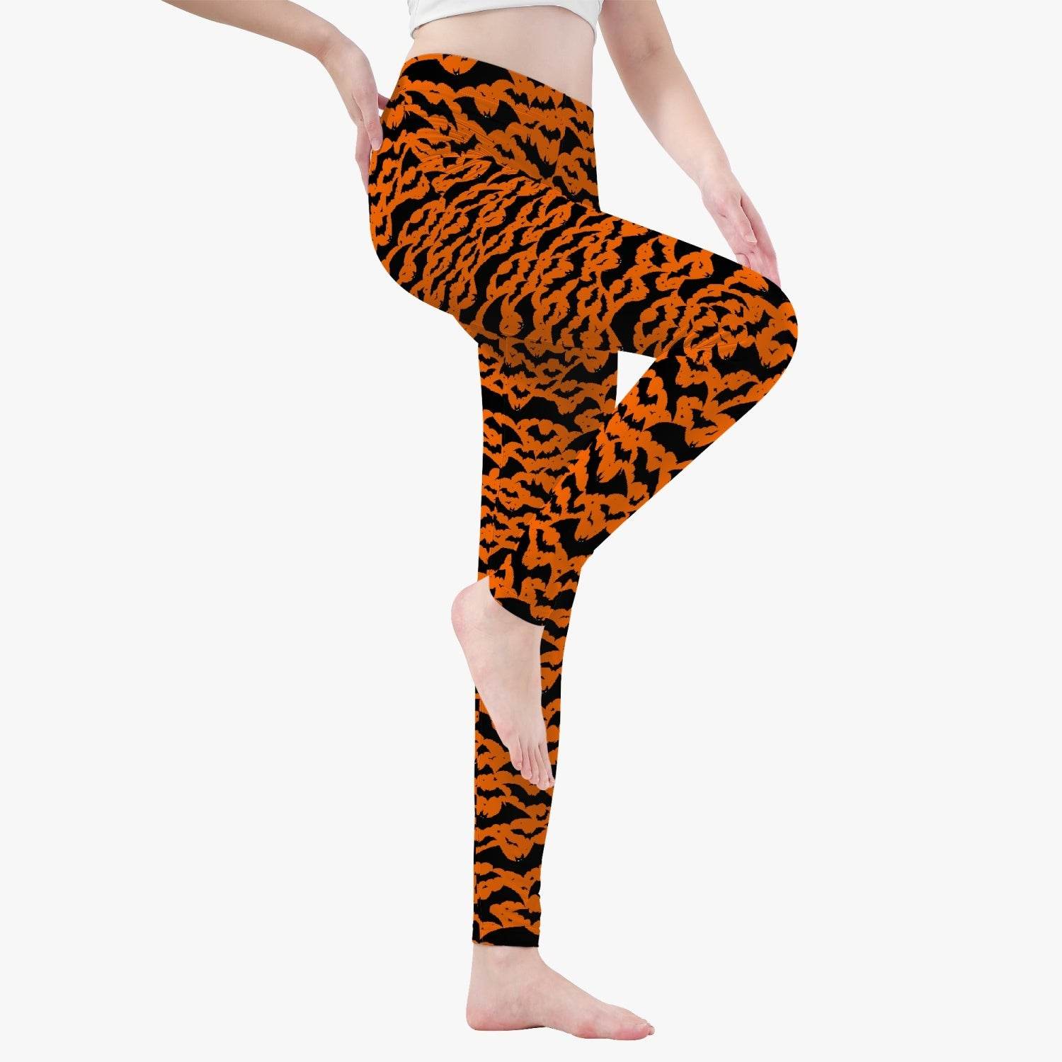 Halloween Bats Women's Yoga Pants - DeRose Seasonal