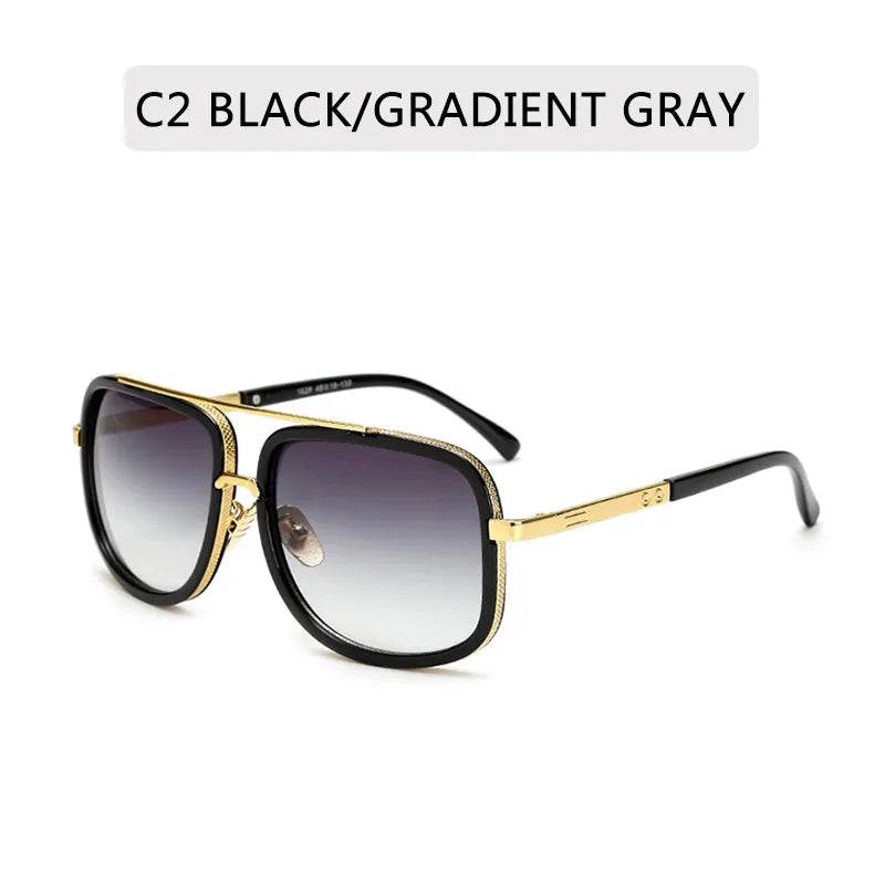 New Fashion Big Frame Sunglasses Unisex Square - DeRose Seasonal