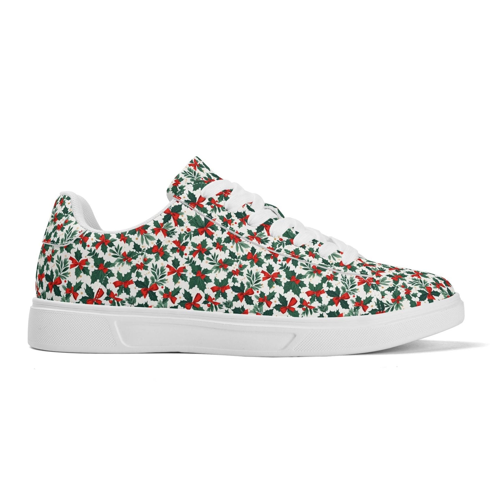 Holly Bow Adult Lightweight Brand Low Top Leather Shoes - DeRose Seasonal