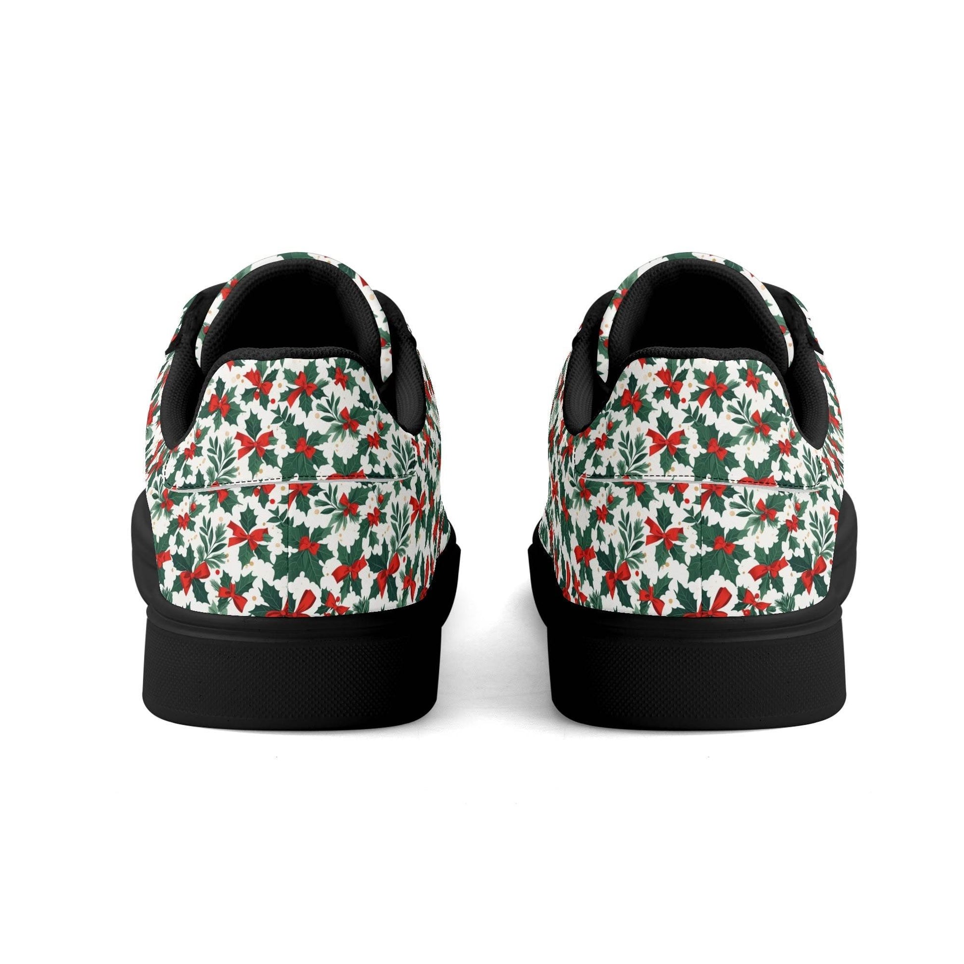 Holly Bow Adult Lightweight Brand Low Top Leather Shoes - DeRose Seasonal