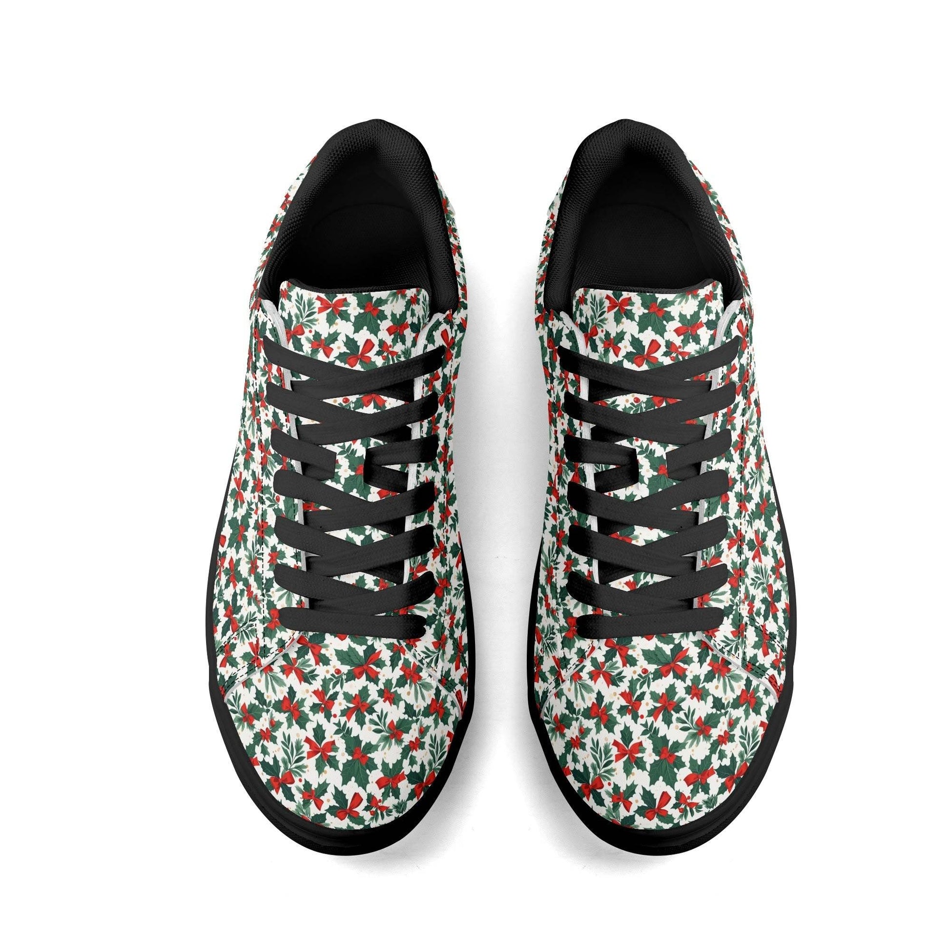 Holly Bow Adult Lightweight Brand Low Top Leather Shoes - DeRose Seasonal