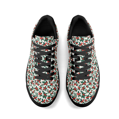 Holly Bow Adult Lightweight Brand Low Top Leather Shoes - DeRose Seasonal