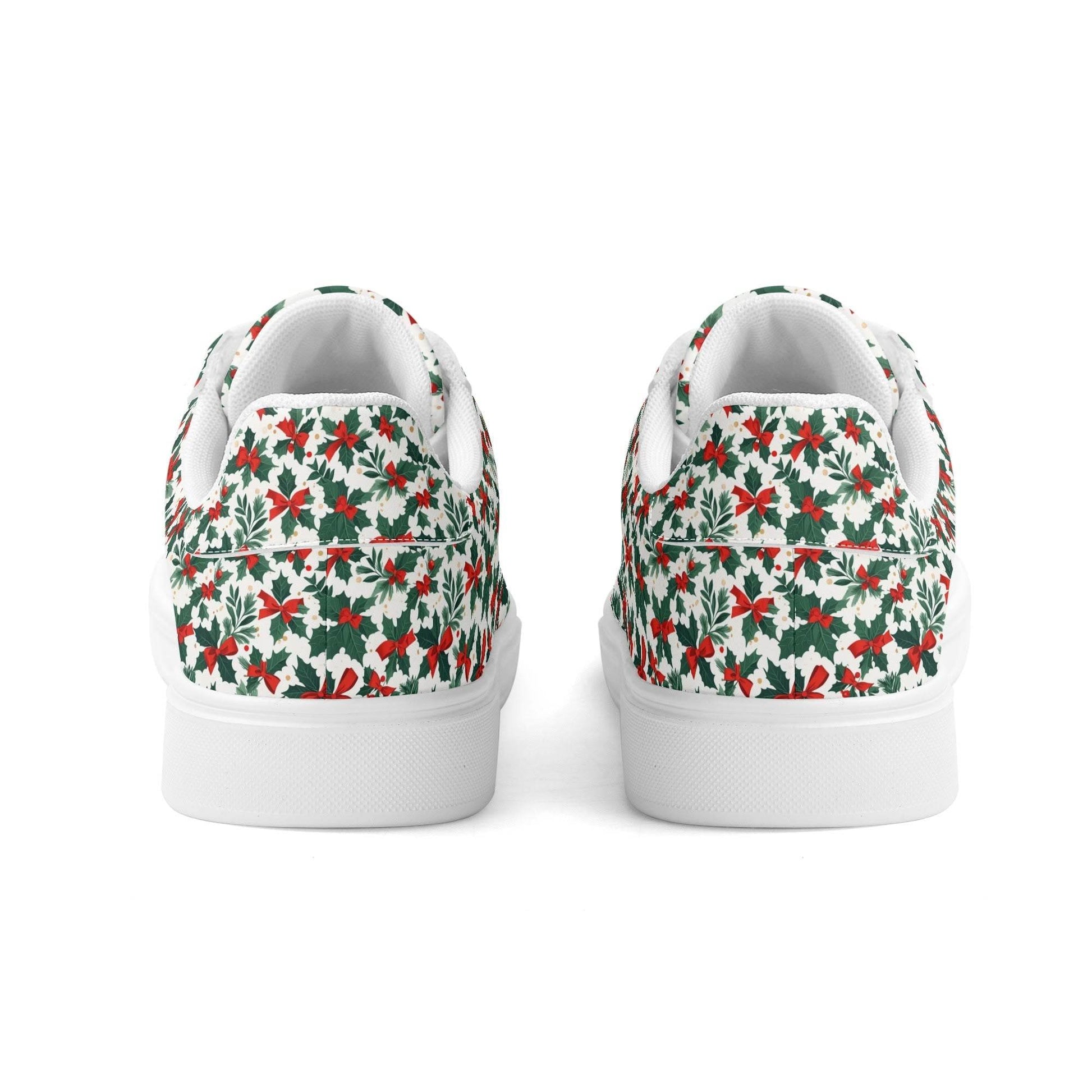 Holly Bow Adult Lightweight Brand Low Top Leather Shoes - DeRose Seasonal