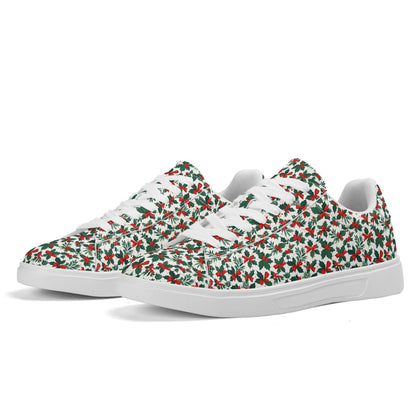 Holly Bow Adult Lightweight Brand Low Top Leather Shoes - DeRose Seasonal