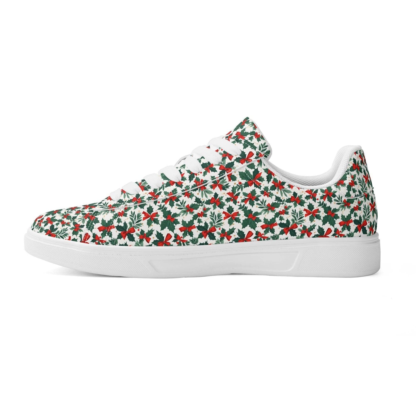 Holly Bow Adult Lightweight Brand Low Top Leather Shoes - DeRose Seasonal