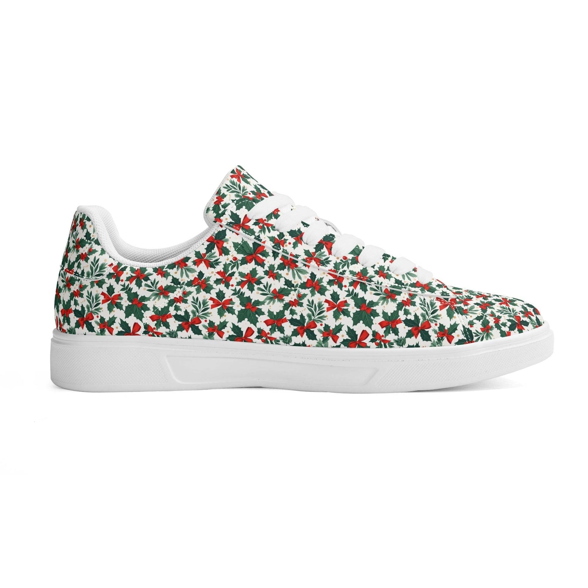 Holly Bow Adult Lightweight Brand Low Top Leather Shoes - DeRose Seasonal
