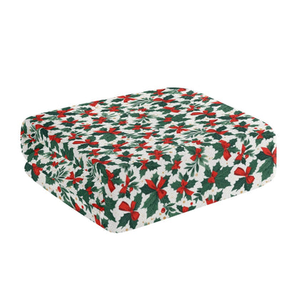 Holly Bow Bath Towel - DeRose Seasonal