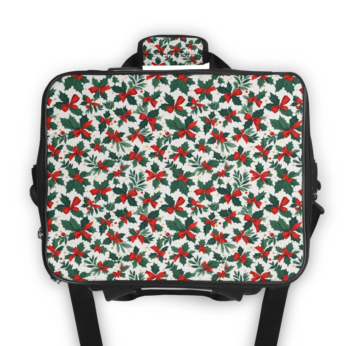 Holly Bow Insulated Leakproof Cooler Bag Lunch Box - DeRose Seasonal