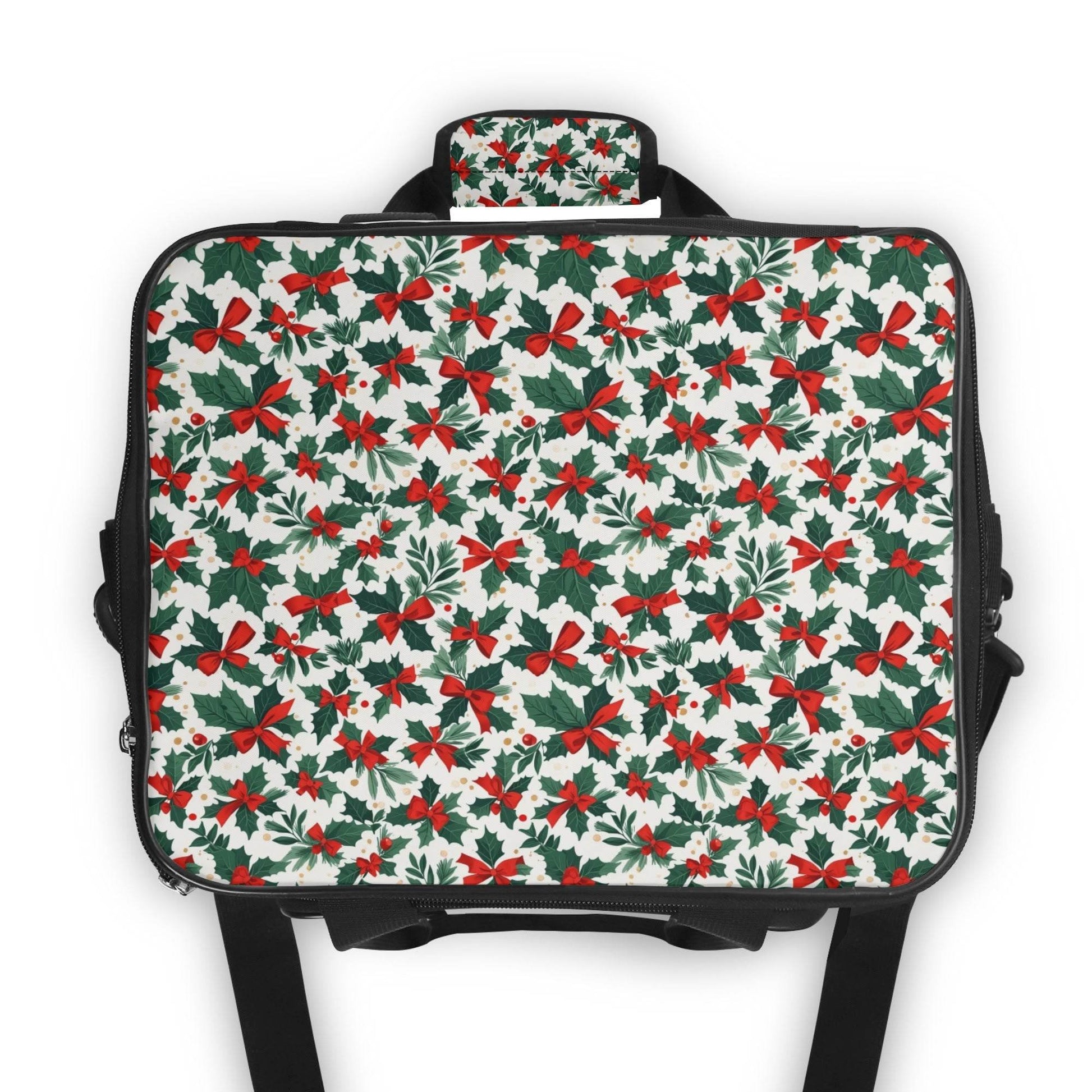 Holly Bow Insulated Leakproof Cooler Bag Lunch Box - DeRose Seasonal