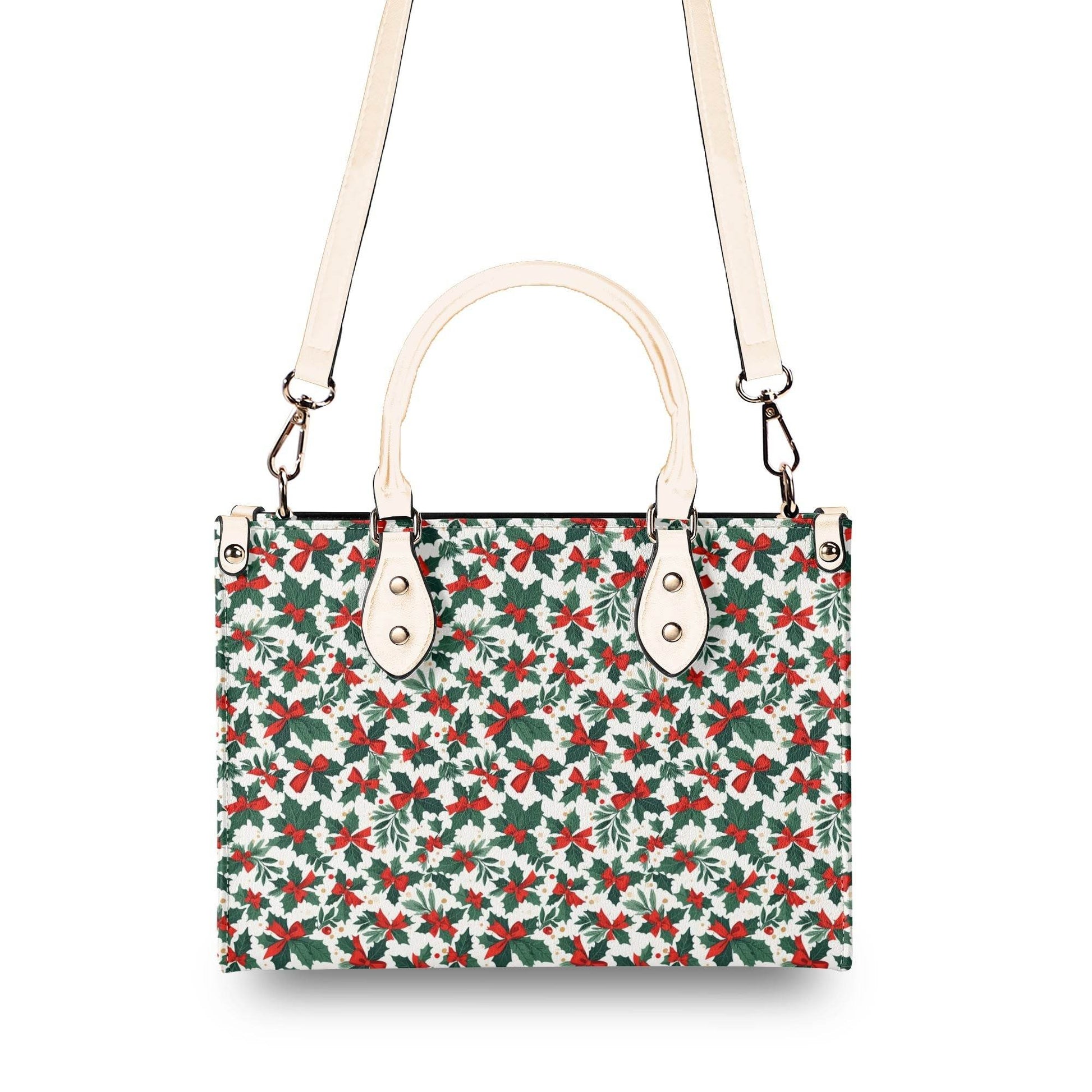 Holly Bow Luxury Women Leather Handbag (3 sizes) - DeRose Seasonal