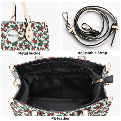 Holly Bow Luxury Women Leather Handbag (3 sizes) - DeRose Seasonal