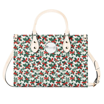 Holly Bow Luxury Women Leather Handbag (3 sizes) - DeRose Seasonal