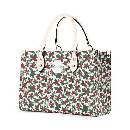 Holly Bow Luxury Women Leather Handbag (3 sizes) - DeRose Seasonal