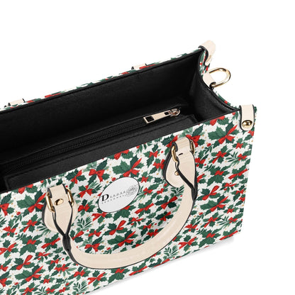 Holly Bow Luxury Women Leather Handbag (3 sizes) - DeRose Seasonal