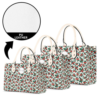 Holly Bow Luxury Women Leather Handbag (3 sizes) - DeRose Seasonal
