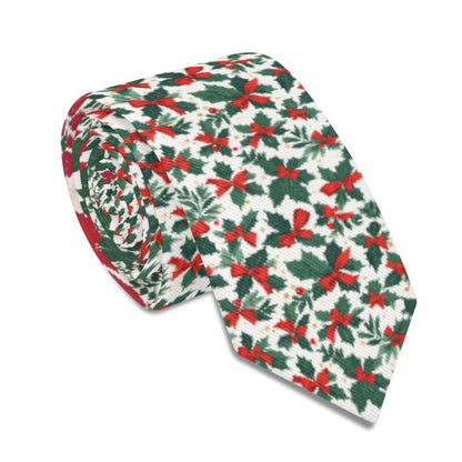 Holly Bow Necktie - DeRose Seasonal