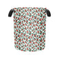 Holly Bow Polyester Laundry and Blanket Basket - DeRose Seasonal