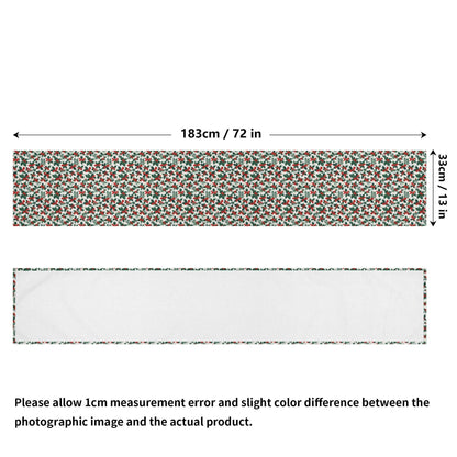 Holly Bow Polyester Table Runner - DeRose Seasonal