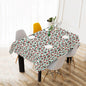 Holly Bow Polyester Tablecloth Polyester Tablecloth 70"x 52" DeRose Seasonal