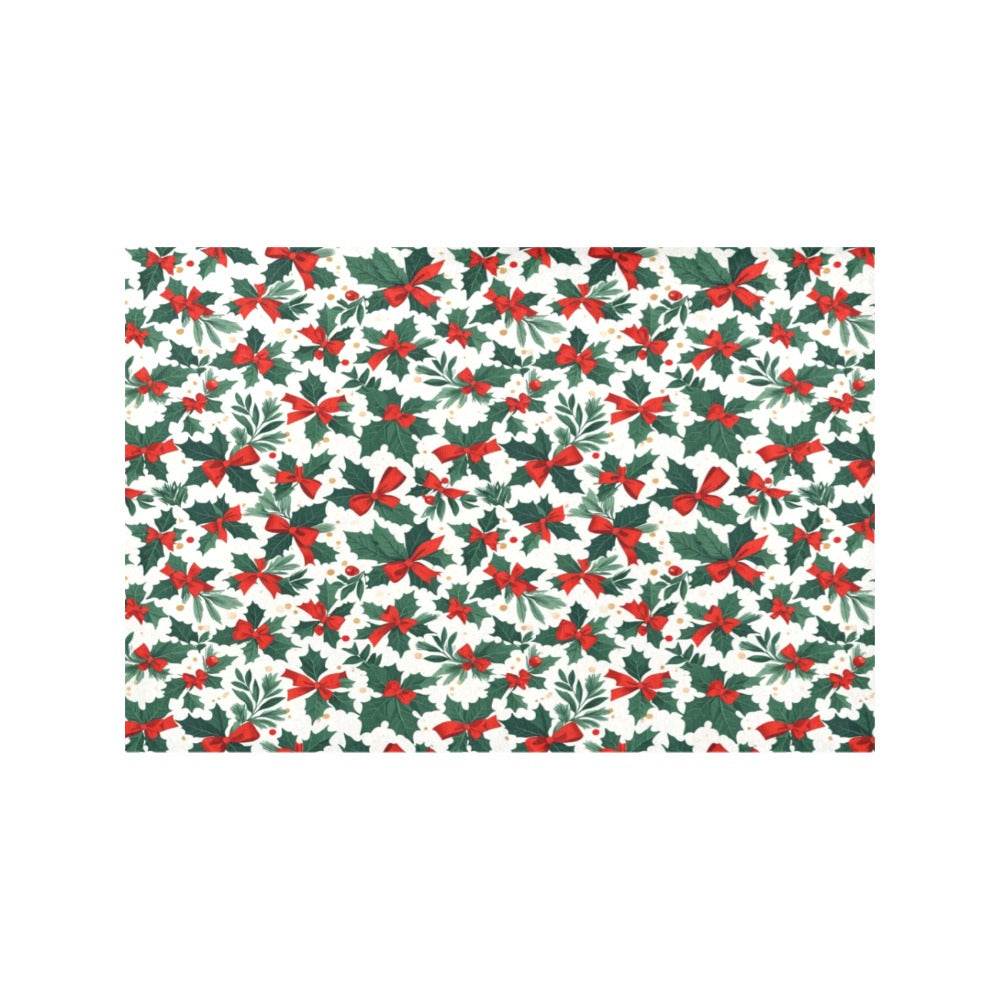 Holly Bow Table Placemat (set of 6) - DeRose Seasonal