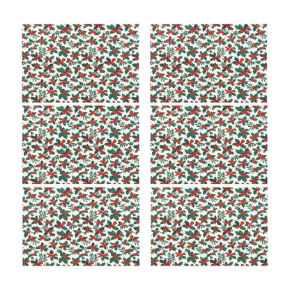 Holly Bow Table Placemat (set of 6) - DeRose Seasonal
