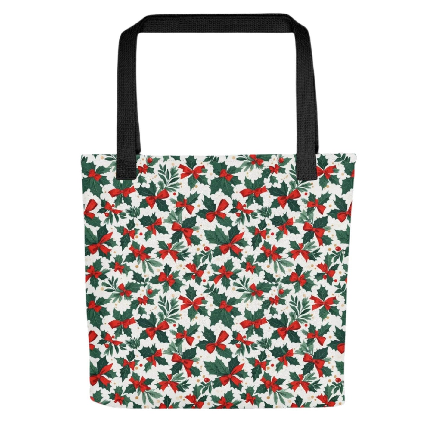 Holly Bow Christmas Tote bag - DeRose Seasonal