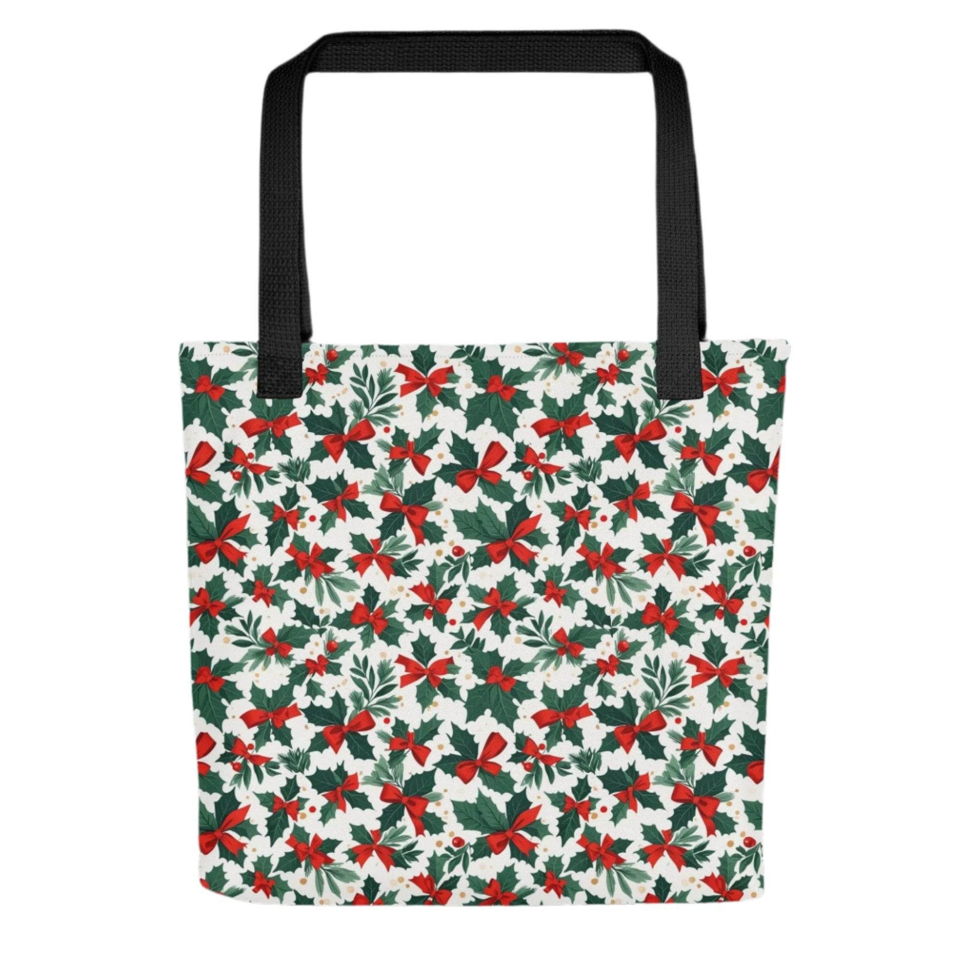 Holly Bow Christmas Tote bag - DeRose Seasonal