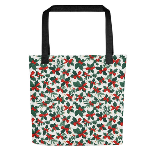 Holly Bow Christmas Tote bag - DeRose Seasonal