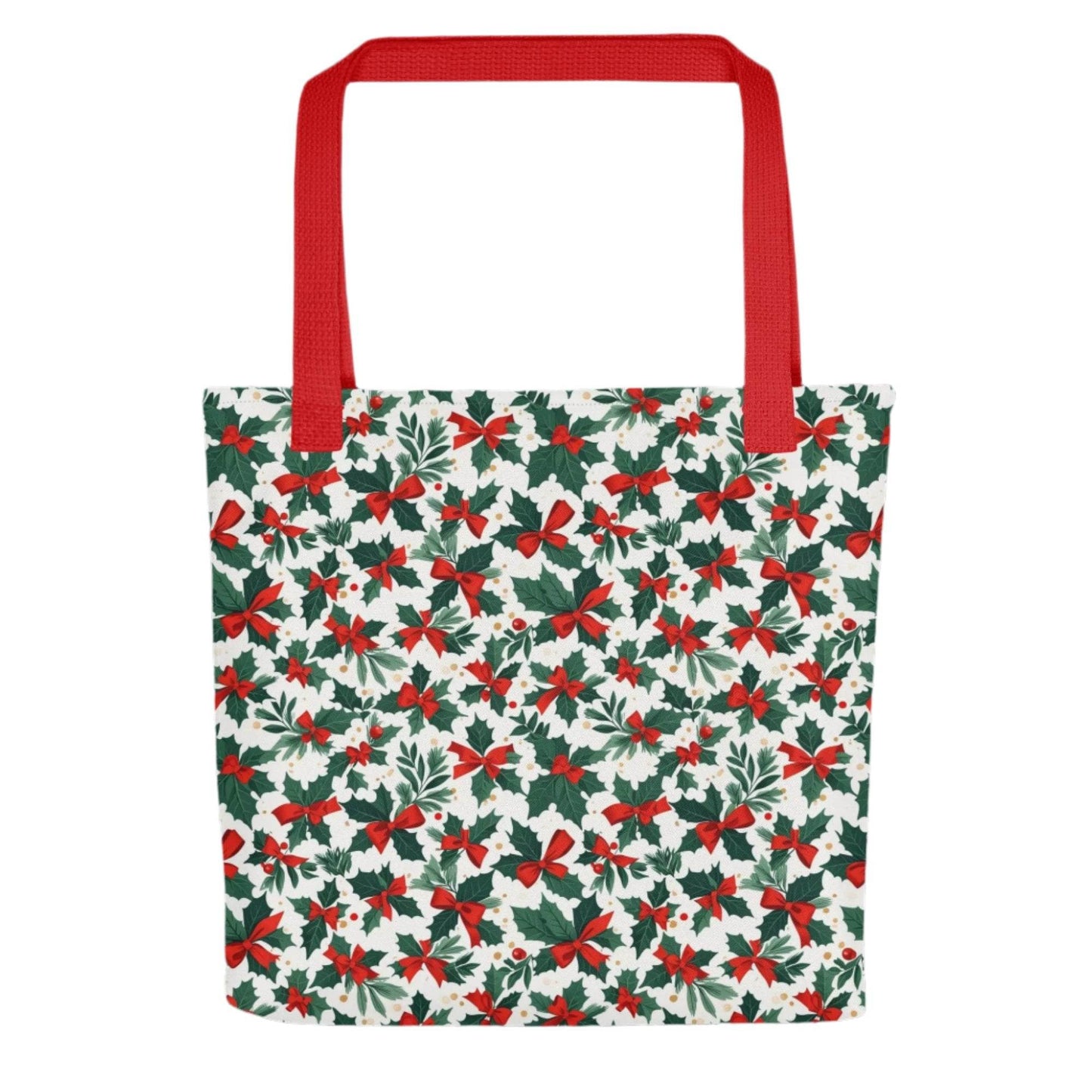 Holly Bow Christmas Tote bag - DeRose Seasonal