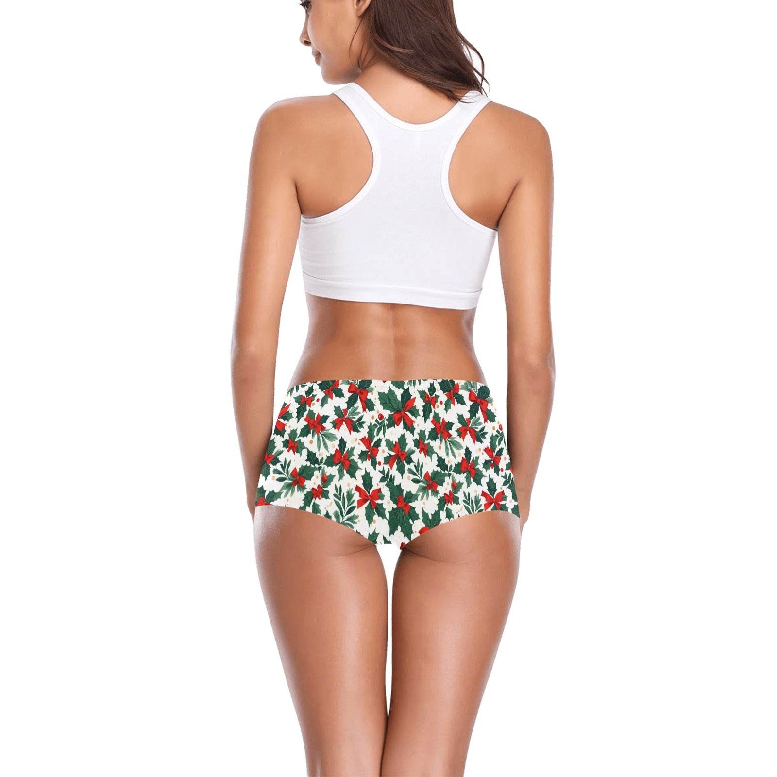 Holly Bow Women's Underwear Shorts - DeRose Seasonal