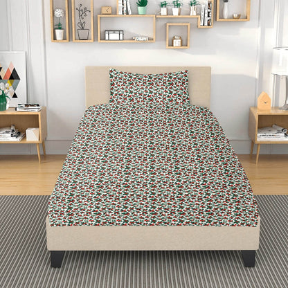 Holly Bows 3 Pcs Beddings - DeRose Seasonal