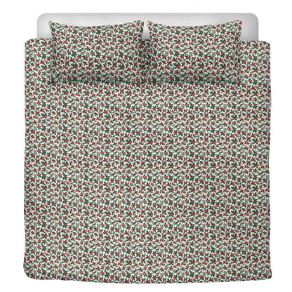 Holly Bows 3 Pcs Beddings - DeRose Seasonal