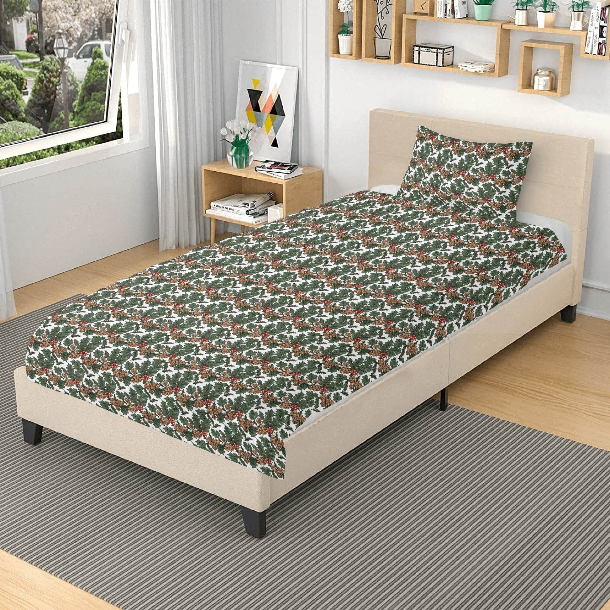 Holly Pine 3 Pcs Beddings - DeRose Seasonal
