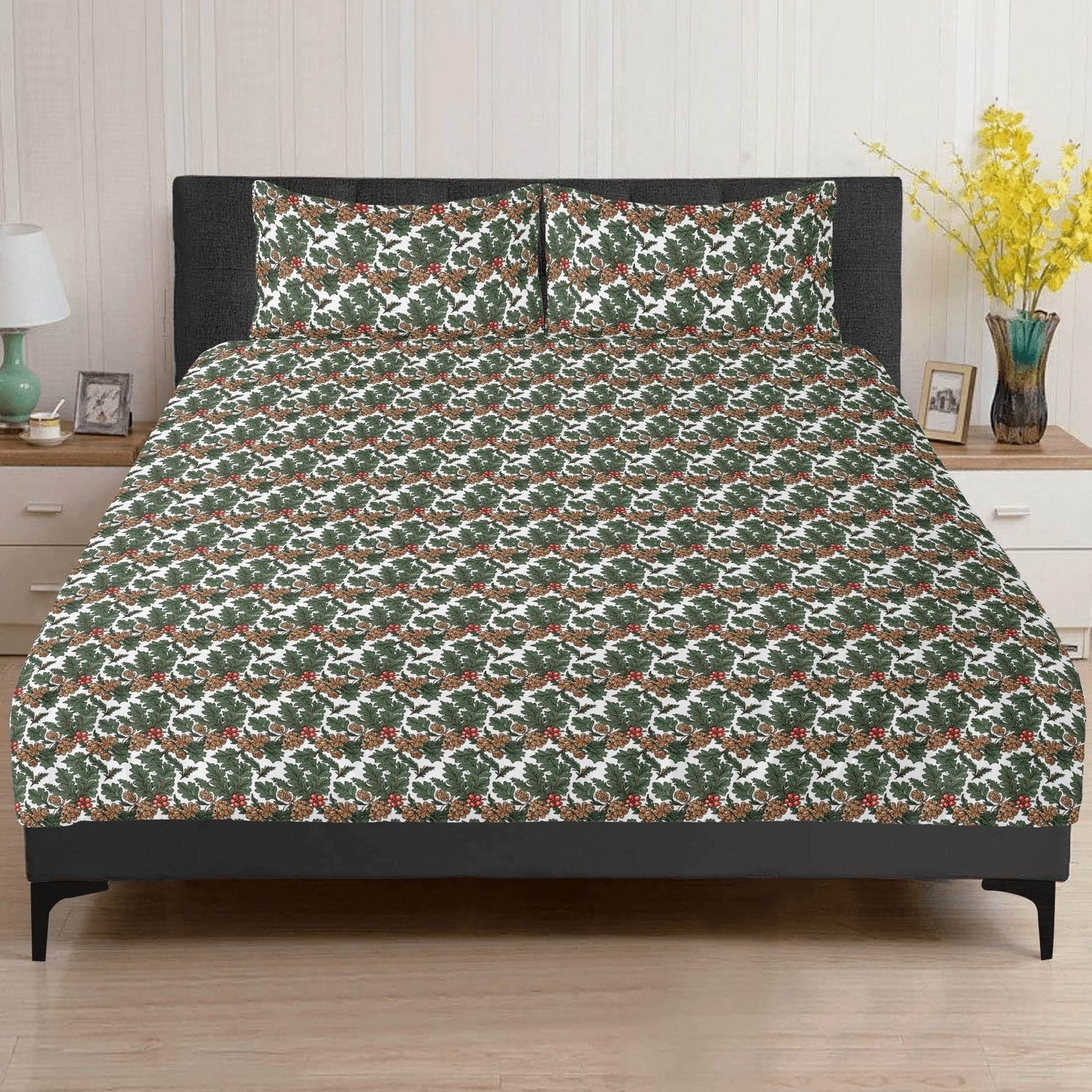 Holly Pine 3 Pcs Beddings - DeRose Seasonal