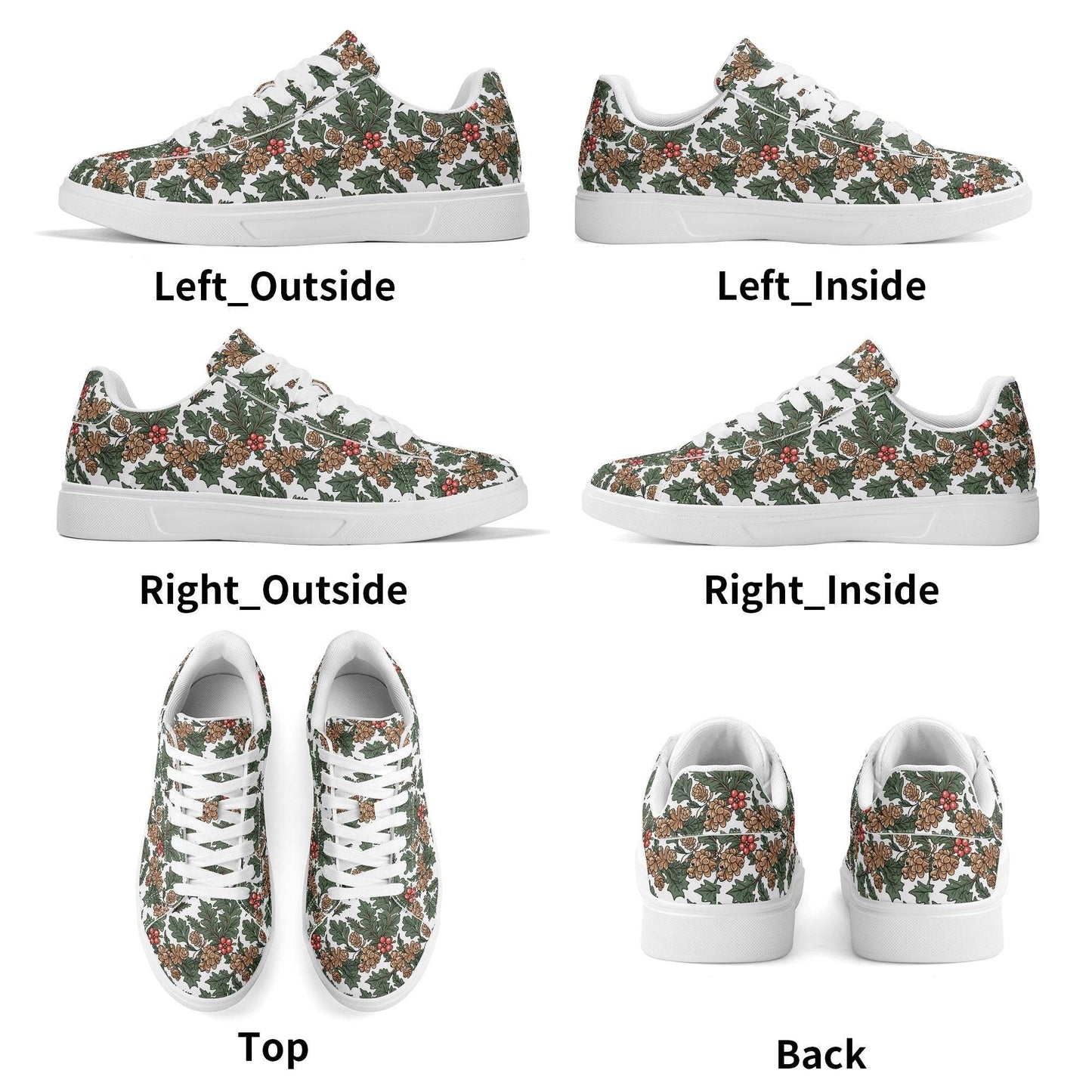 Holly Pine Adult Lightweight Brand Low Top Leather Shoes - DeRose Seasonal
