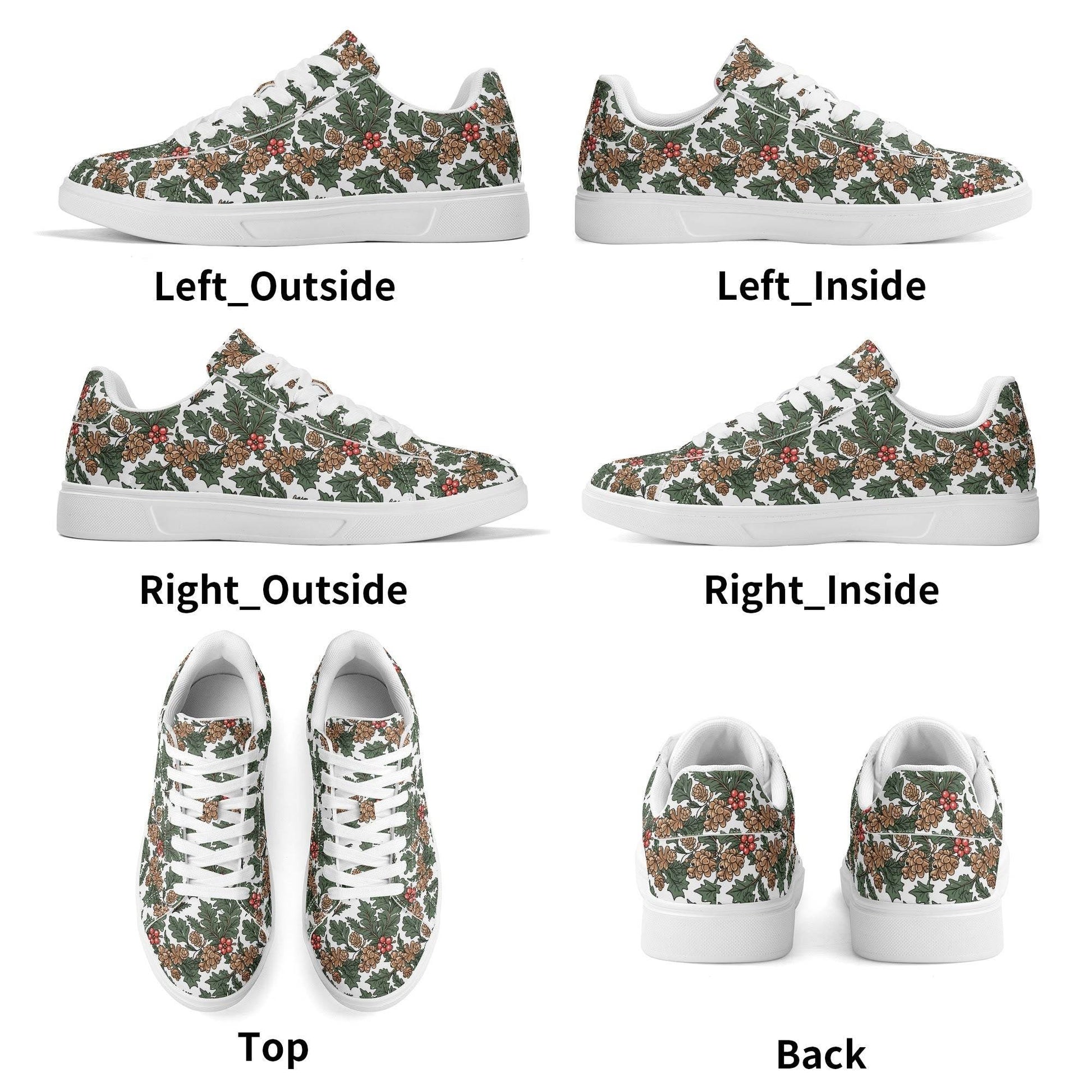 Holly Pine Adult Lightweight Brand Low Top Leather Shoes - DeRose Seasonal