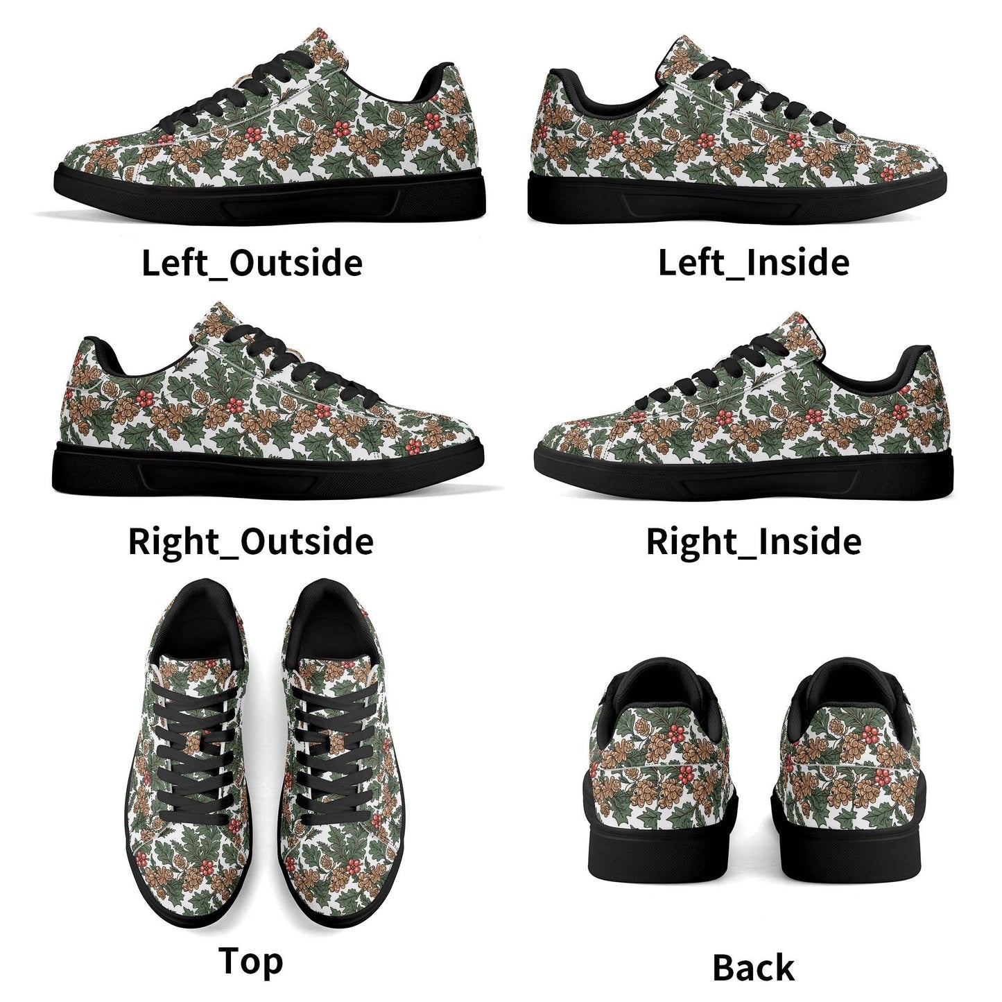 Holly Pine Adult Lightweight Brand Low Top Leather Shoes - DeRose Seasonal